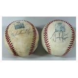 Michael Cuddyer and Trevor Plouffe Autographed 2010 Target Field Innaugural Season Game-Used Baseballs - Minnesota Twins