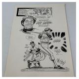 Rod Carew Minnesota Twins Baseball Comic Print Poster