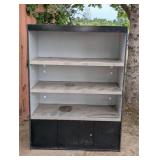 All State Manufacturing 49" x 23 1/4" x 72" Condiment Stand with Triple Shelf AS493-6-N/L