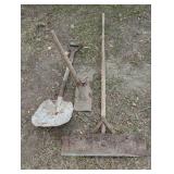 Set of 3 Concrete Shovels/Tools