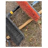 3 Nice Garage Brooms - Push