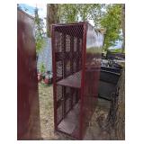 Large Red Lockers - 75" x 60" 22" - Mesh Units - 8 Lockers