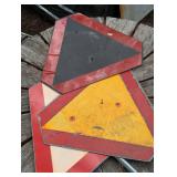 Pile of Farm Implement Caution Signs