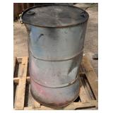 55 Gallon Metal Drum - Dented
