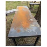 Heavy Duty Adjustable Steel Work Table