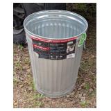 Galvanized Trash Can - No Lid