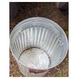 Galvanized Trash Can - No Lid