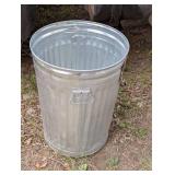 Galvanized Trash Can - No Lid