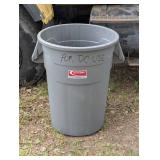 Commercial Rubbermaid Trash Can - Gray