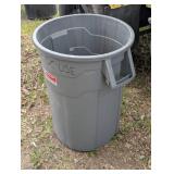 Commercial Rubbermaid Trash Can - Gray