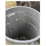 Commercial Rubbermaid Trash Can - Gray