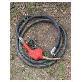 Red Gas Hose with Handle and Trigger