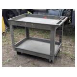 RUBBERMAID COMMERCIAL PRODUCTS Utility Cart: 500 lb, 2 Shelves