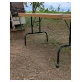 6 foot Folding Wooden Table