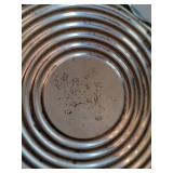 Sterling Silver Glass Pedestal Compote Footed Dish Approx 5.5 In