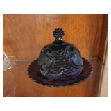 Vintage Covered Glass Butter Dishes & Candy Compote Lot of 5