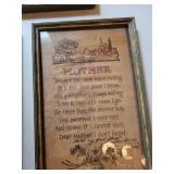 Vintage Framed Mother Poem Prints (Lot of 5)