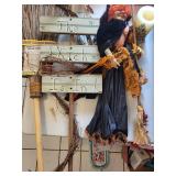 Halloween Witch Decor Mixed Lot With Garden Broom