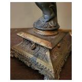 Ornate Cherub Table Lamp With Shade