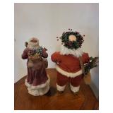 Santa Figurine Pair (Lot of 2)