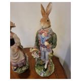 Fitz and Floyd Classics Rabbit Figurines (Lot of 2)