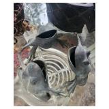 Decorative Metal Candle Holder Mixed Lot of 3