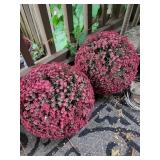 Wicker Plant Stand Ceramic Planters Topiary Decor Mixed Lot
