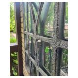 Arched Wall Mirror With Scroll Accent