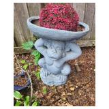 Monkey Planter Statue With Bowl Top