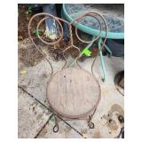 Vintage Wrought Iron Patio Chairs (Lot of 2)