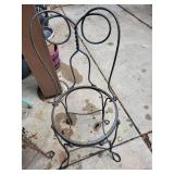 Vintage Wrought Iron Patio Chairs (Lot of 2)
