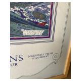 Marshall Field Double-Sided Repro Fashion Poster 32x42 Framed