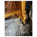 Twin Size Ornate French Provincial Bed Headboard Footboard Set
