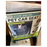 4 Pc Small Dog Pet Travel Set Carrier Car Seats Bed Mixed Condition