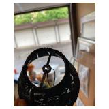 Lot of 15 Black Beaded Lamp Shades 5in Clip-On Chandelier Style