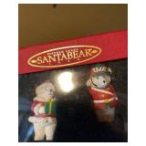 Santabear Fifteen Years 1999 Boxed 15 Piece Bear Figurine Set