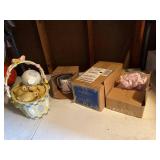 Assorted Easter Spring Decor Lot Basket Lamb Mug HomeWorx Boxed Items