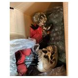 Halloween Decor Lot Skull Roses Raven Skeleton Hand Crystal Ball