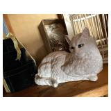 Home Decor Group Lot Birdcage Ceramic Cat Wedgwood Figural Pieces