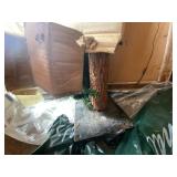 2 artificial trees incl. Rustic Alpine Artificial Christmas Tree on Metal Base Approx. 60 In
