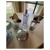 Thierry Mugler Angel Vanity Lot Perfume Jars Bottles Clock Dish