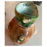 Vintage Figural Decor Group Pig Head Mug Rooster Rider Swimmer Bird