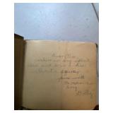 Vintage 1928 Autograph Book Handwritten Friendship Album Fair Cond