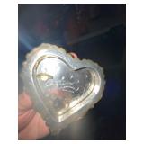 Vintage Vanity Trinket Group Rochas Bottle Heart Box Floral Compact