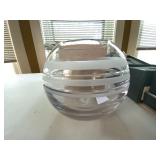 Kate Spade Glass Bowl & 6 Waterford Crystal Star Bottle Stoppers