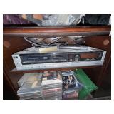 Media Cabinet - including Toshiba 4-Head VHS VCR Video Cassette Recorder w/ Remote Untested