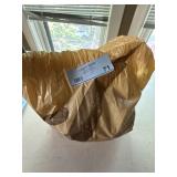 Wood Curtain Rings & Finial Lot Brown Drapery Hardware 2.5 In Rings