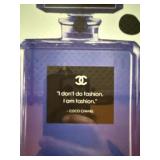 Chanel Themed Framed Perfume Bottle Quote Wall Art Print 12 x 18