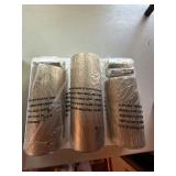 By Valerie Set of 3 Illuminated Starry Night Hurricanes Gold Tone