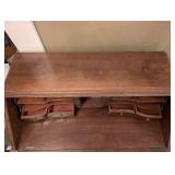 Antique Secretary Desk with Drop-Front, Interior Cubby & 6 Drawers